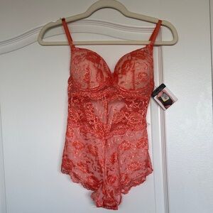 French Affair Lace Bodysuit Intimate NWT Size Small